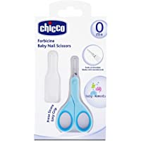 Los mejores  - Chicco - Tijeras de bebé con borde de seguridad- color azul